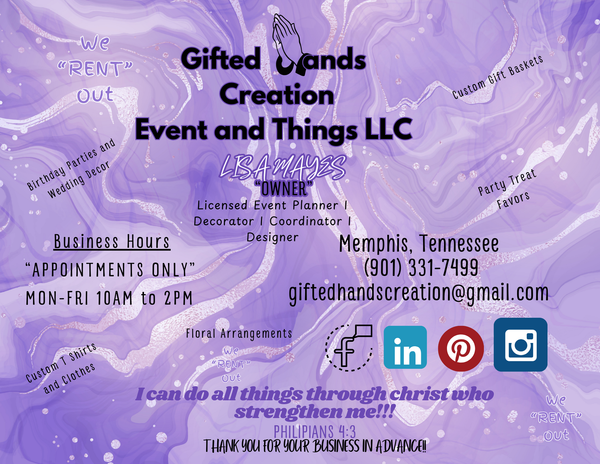 GiftedHandsCreationEventandThingsLLC